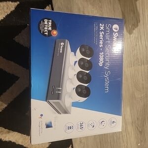 Smart Security System with White Cameras